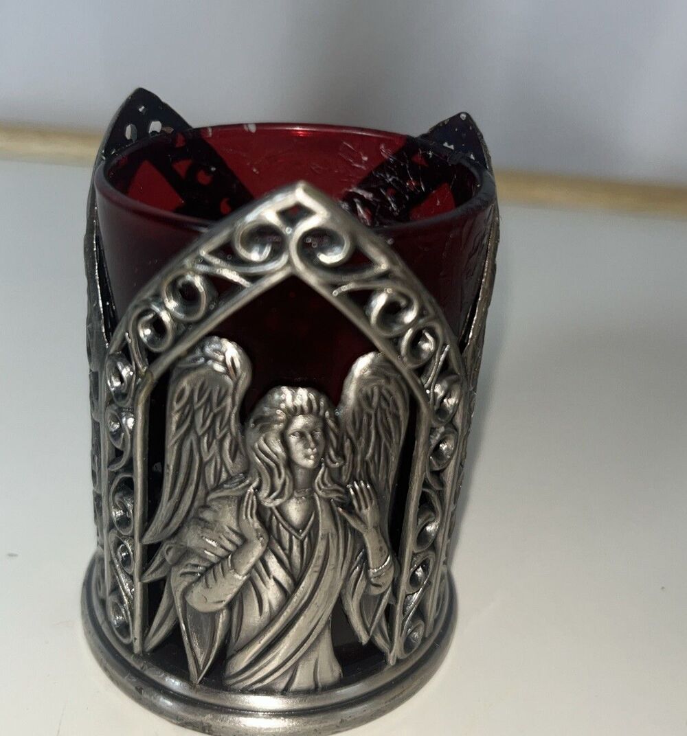 Religious Home Decor Angeles Stainless Steel Candle Holder Retro Gothic Celtic